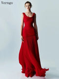 Silk Flowing Spaghetti Strap A Line Dress With Hand Pleated Silk Skirt