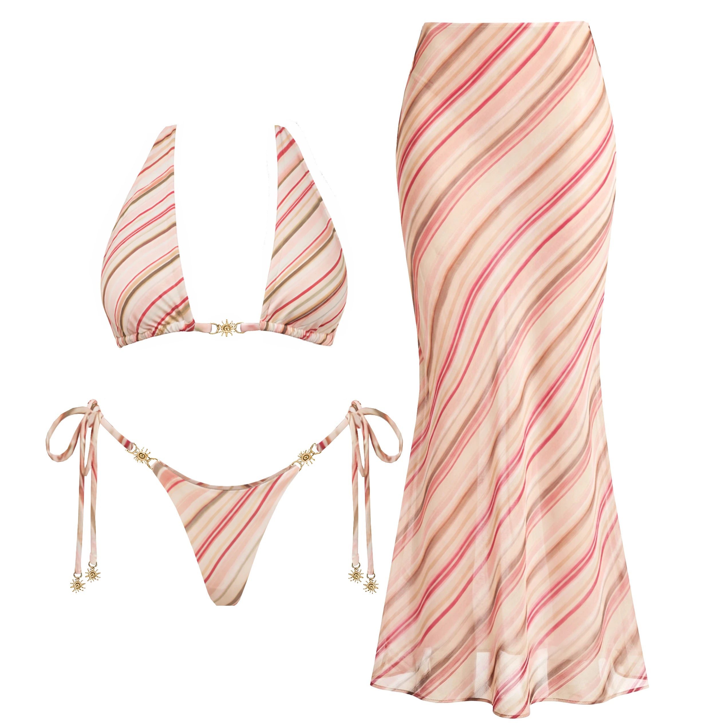 Sexy Women Bikini Set Chain Bathing Suit