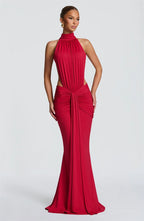 Backless Sleeveless Maxi Dress Elegant Bodycon
