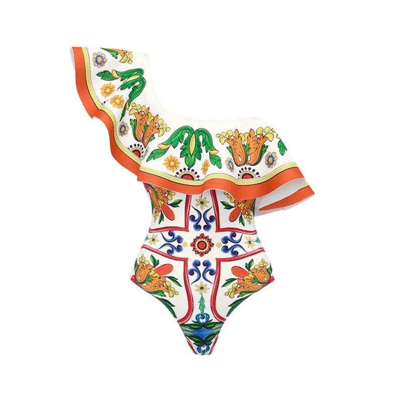 Vacation Underwire Bikini Set With Skirt High Waist Flirty Swimwear