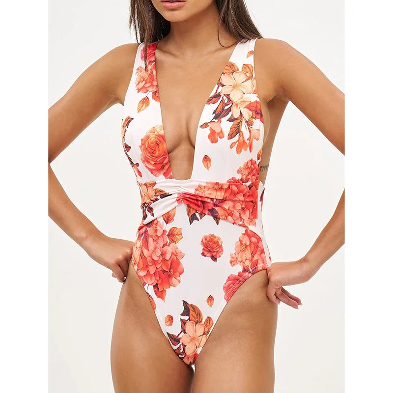 Long Dress Bikini Cover Up Print Mesh Swimwear Sexy Floral Bikinis covers Thongs Swimsuit Biquini Beachwear