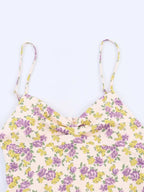 Vintage Print Strap Dress