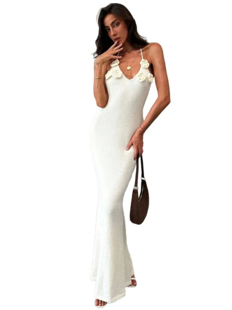 Women Knit Spaghetti Strap Sleeveless