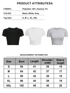 Chic Bow Detail Cropped Tee Short Sleeve Top