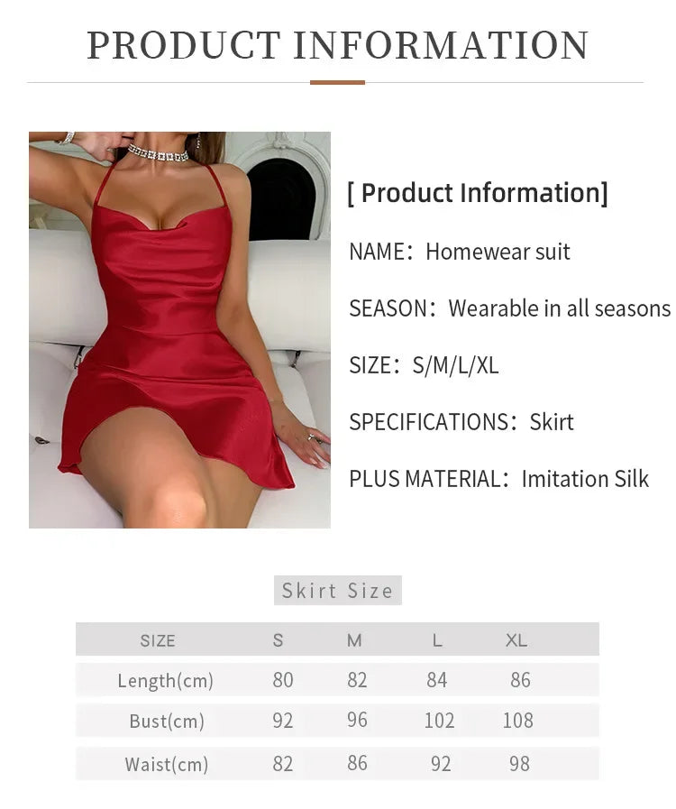 Silk-Soft Halter Knee-Length Dress