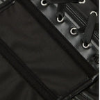 Leather Strapless Corset Top With Boning For Sleek Shaping
