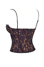 Women's Fashion Lace Spice Sling Vest Fishbone Top