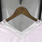 Sweet Lace V Neck Blouse With Ruffles And Flutter Sleeves