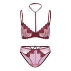French Embroidered Romance Push Up Bra Set With Steel Ring Delicate Lace And Seductive Coverage