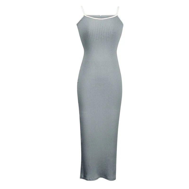 Backless Bodycon Maxi Dress