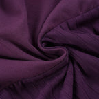 Romantic Purple Lace Patchwork Knit Top With Elegant V Neck