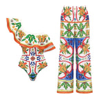 Vacation Underwire Bikini Set With Skirt High Waist Flirty Swimwear