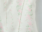 Vintage Sweet Floral Print Mini Dress Set Strapless Crop Top Bodycon Skirts Outfit