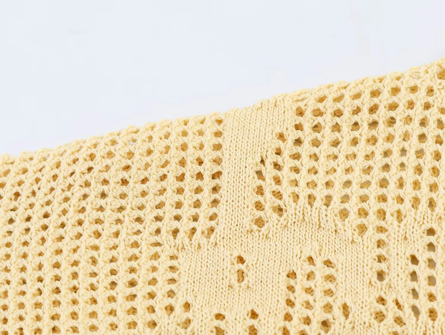 Women Knitted Fashion Short Sleeved Cardigan Top Single Breasted