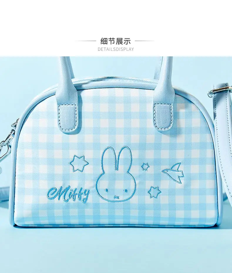 Playful Bunny Themed Crossbody Bag With Decorative Charm And Lightweight Design
