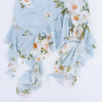 Silk Screen Printed Pleated Collar Dress With Asymmetrical Suspender Detailing Sleeveless And Versatile