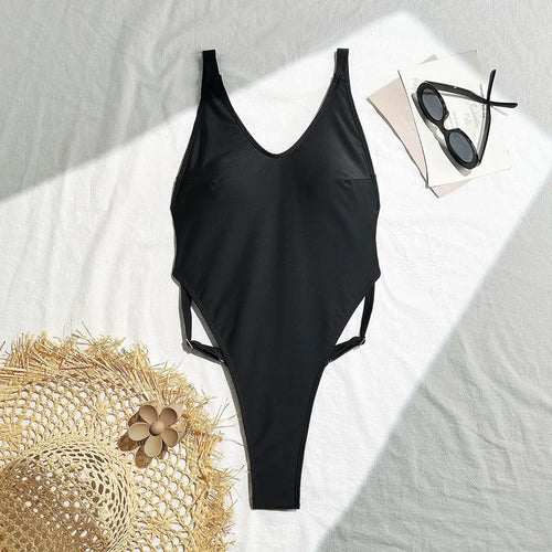 Alluring Micro Backless Monokini Swimsuit For Beachside Glam And High Cut Silhouette