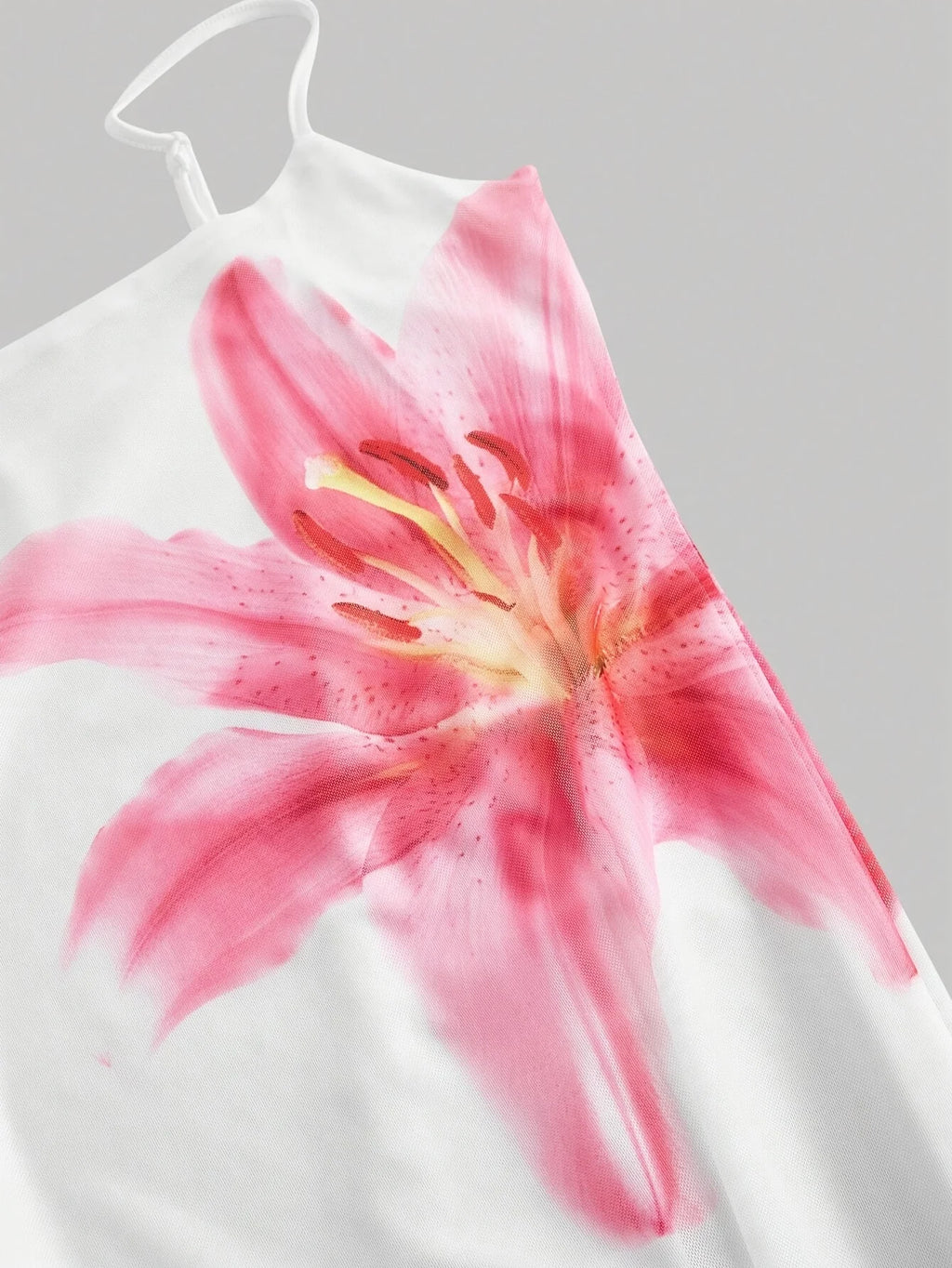 Chic Floral Sundress With Square Neckline Mid Calf