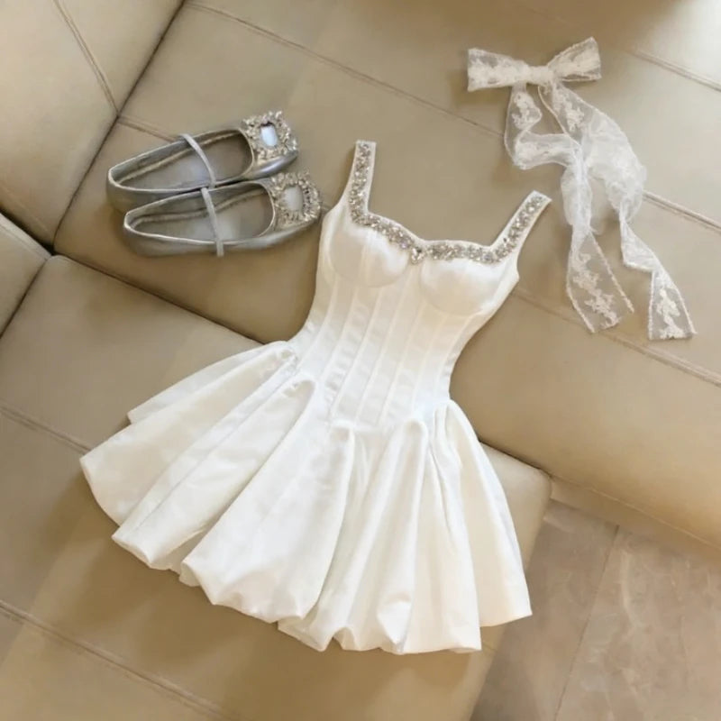 Whimsical French Lace Dress With Harajuku Gyaru Vibe Kawaii Flair