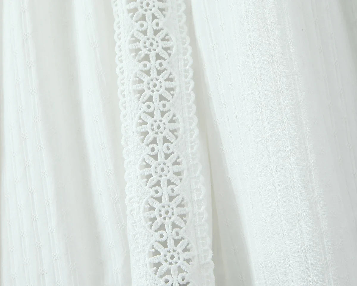 White Lace 2-Piece Maxi Skirt Set