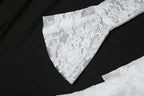 Gothic Fairycore Lace A Line Dress With Flare Sleeves And Square Neck