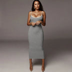 Backless Bodycon Maxi Dress