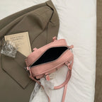 Minimalist PU Leather Crossbody With Pocket Design For Women Mini Square Shoulder Style