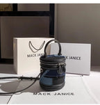 Denim Tassel Cylinder Bag For Women With Shoulder Messenger Style