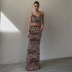 Crop Top And Maxi Skirt Set