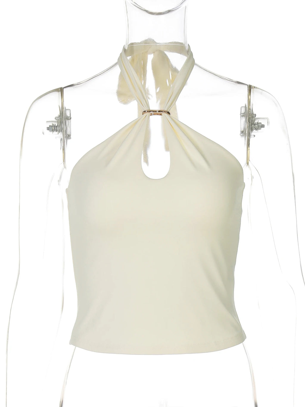 Halter Backless Bandage Crop Top