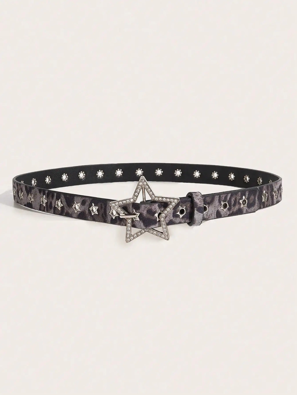 Star Studded Hollow Metal Belt for Women, Chic Everyday Accessory