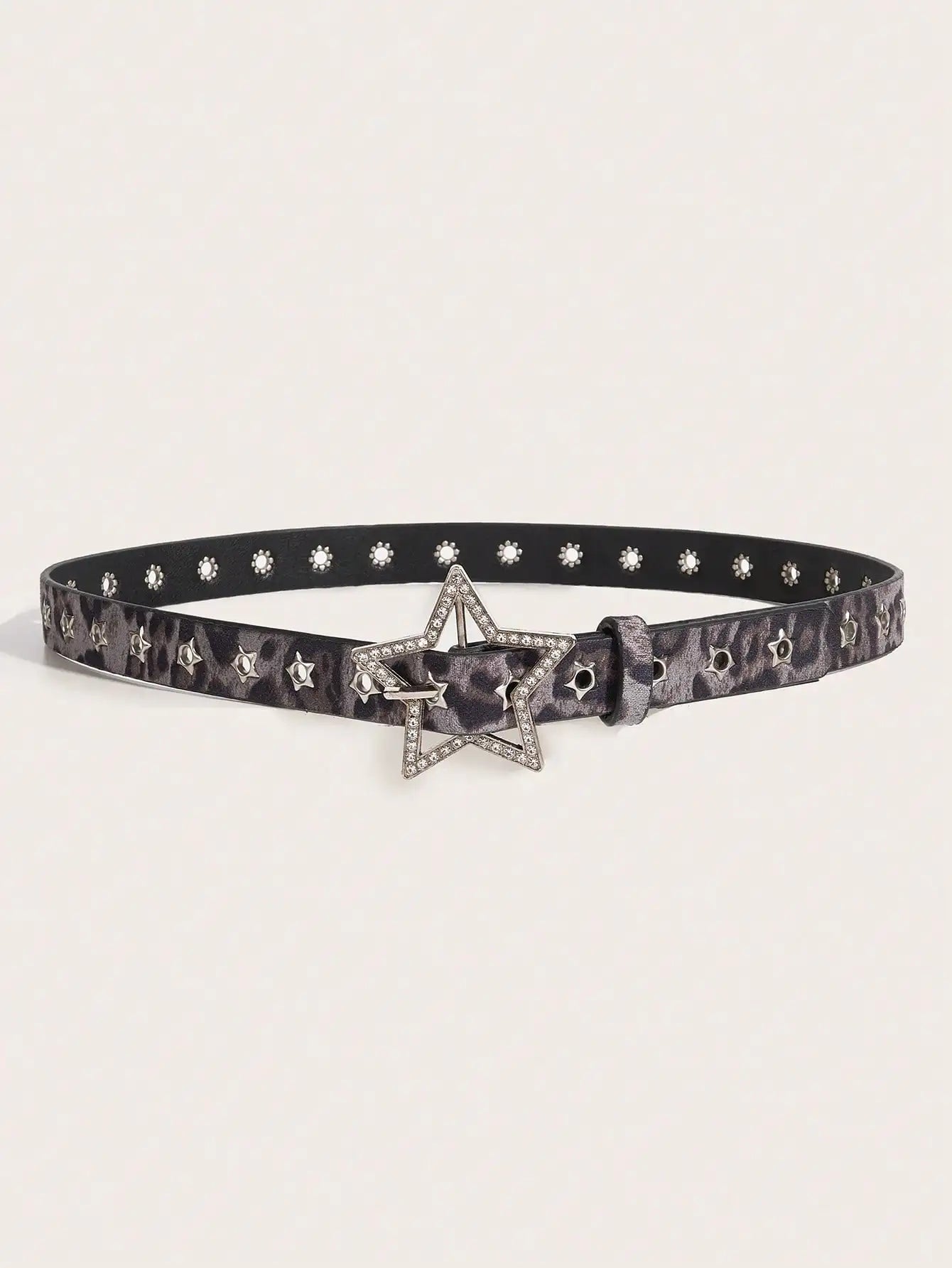 Star Studded Hollow Metal Belt for Women, Chic Everyday Accessory