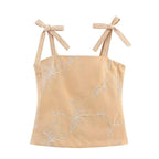 Cotton Two Piece Set For Women With Vest And Ankle Length Trousers