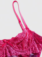 Lace Mini Dress With Spaghetti Straps High Waist Backless Retro Print