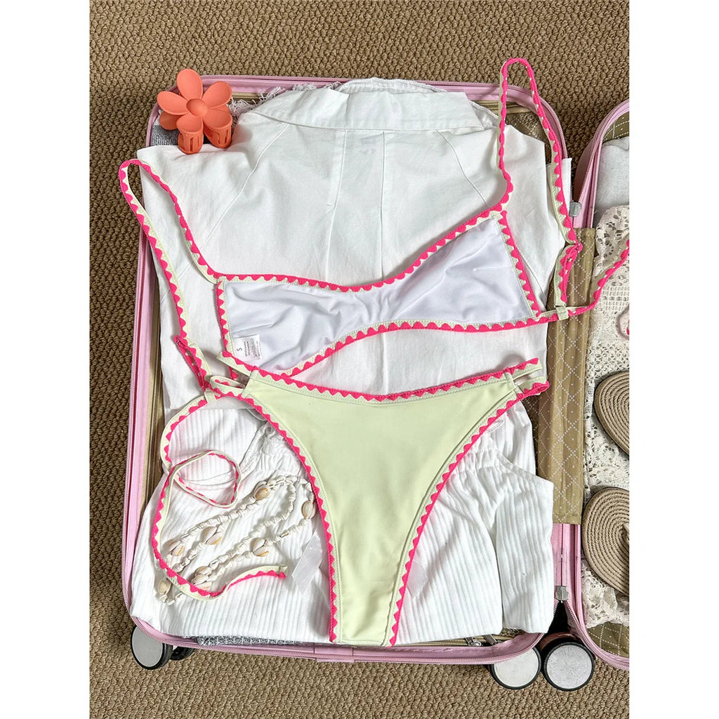 Floral Brazilian Bikini Set Two-Piece Swimsuit