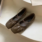 Soft Square Toe Ballet Flats Slip On For Women Casual Chic