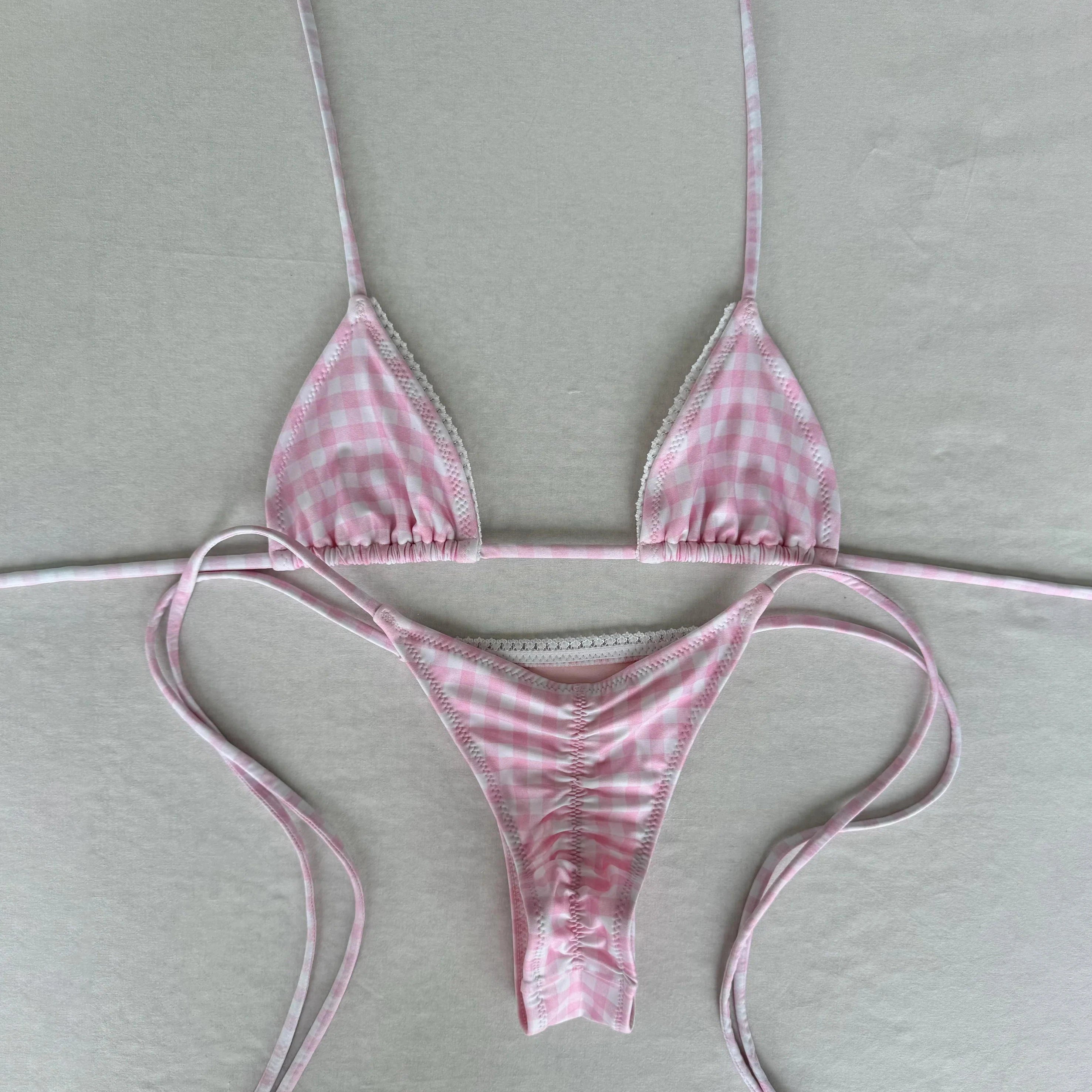 Dopamine Print Micro Bikini Set For Women Brazilian Beachwear Sexy Bathing Suit Collection