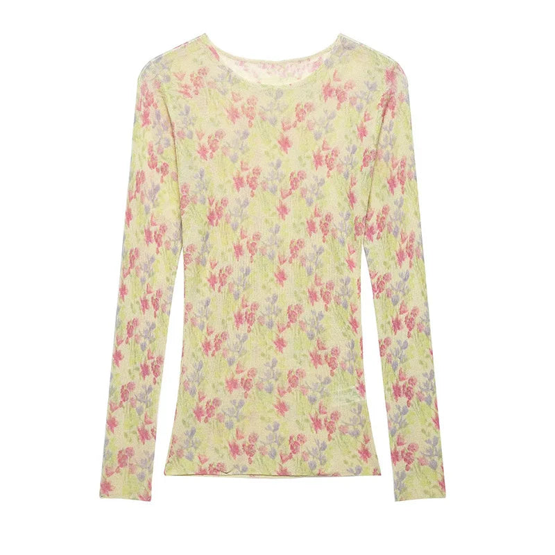 Floral Knit Top With Fresh Spring Vibe