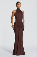 Backless Sleeveless Maxi Dress Elegant Bodycon