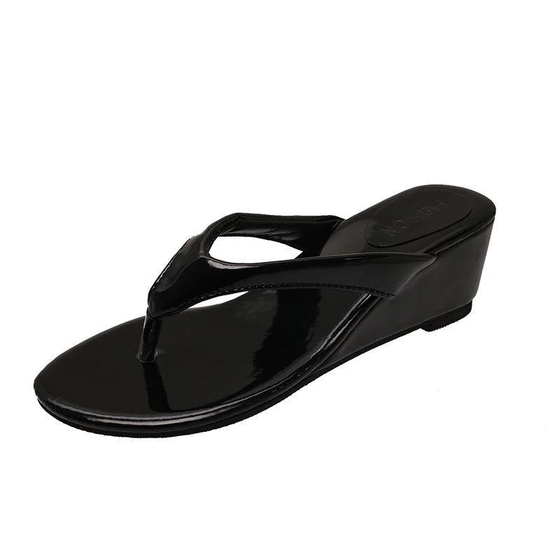 Elevated Water Resistant Flip Flops For Women Soft Sole Casual Slippers