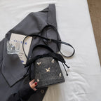 Sweet Butterfly Denim Mini Crossbody Bag