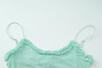Mesh Ruffle Backless Mini Sundress