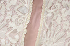 Lace Patchwork Hollow Out Mini Dress With Turtleneck And Long Flare Sleeves