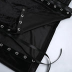 Velvet Gothic Gown With High Split Hem And Straps