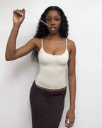 Lace Up Halter Tank And Suspender Long-sleeves Open Back Design For Chic Vibe