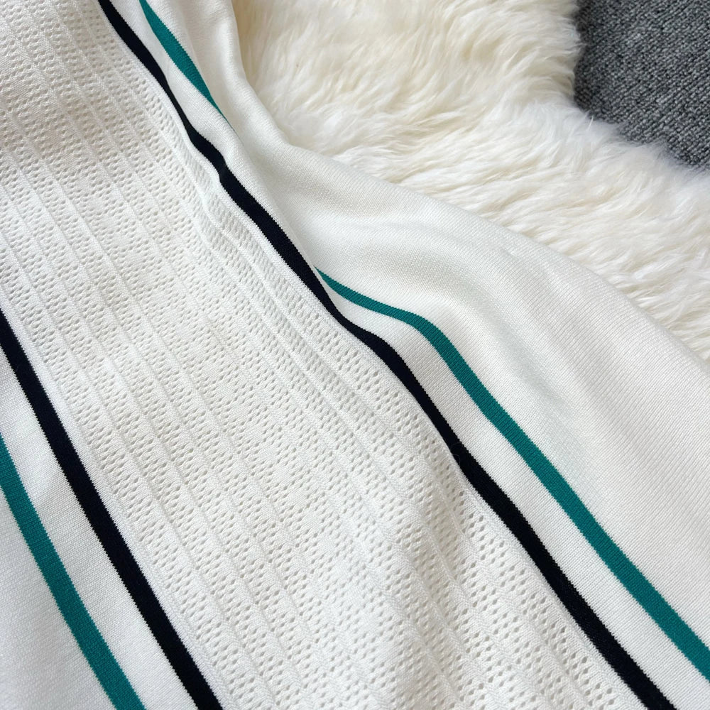 Knit Mini Dress With Ruffles