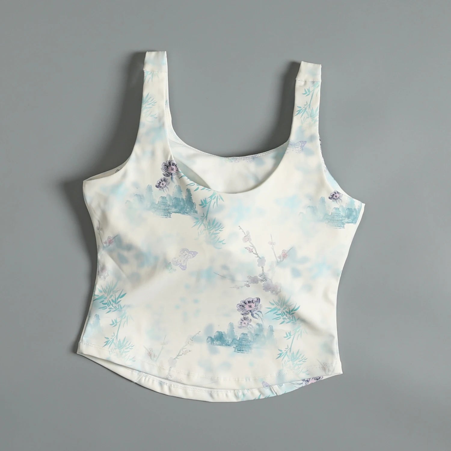 Activewear Set For Women With Chest Pad Vest And Skirt