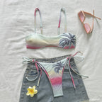 Chain Detail Micro Bikini Set