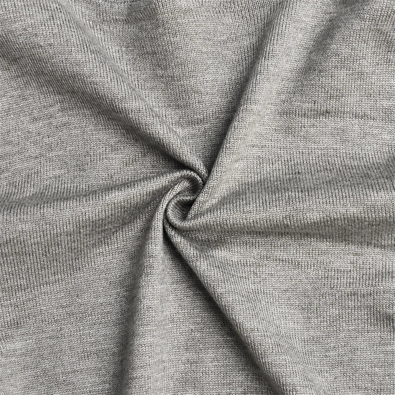 Ribbed Knit Two Piece Tracksuit Set With Hooded Crop Top And Elastic Zippered Pants