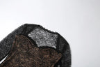 Coquettish Low Neck Maxi Dress With Lace Full Sleeve Midnight Jacquard